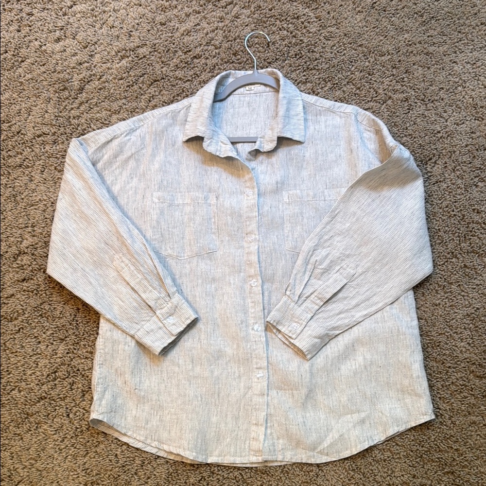 Threads Linen Pinstripe Set - Picture 2 of 10